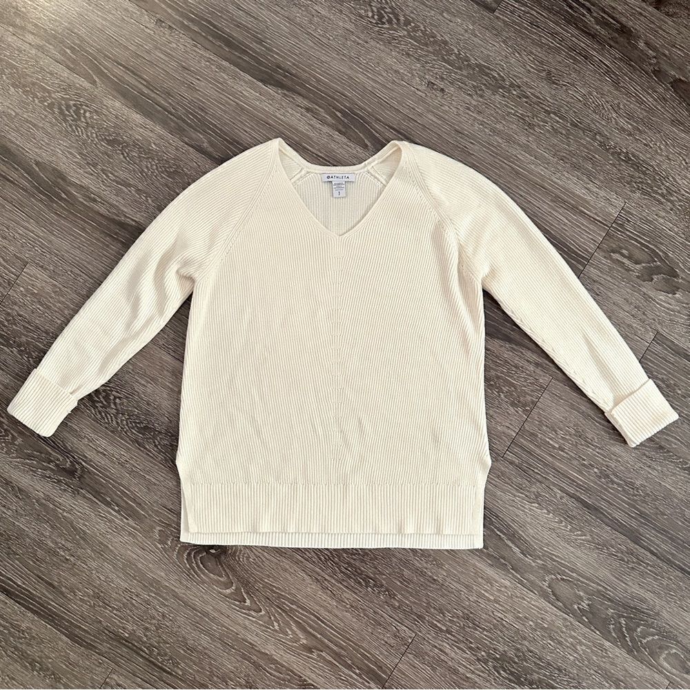 Athleta Hanover Refined V-Neck Sweater
